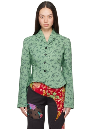 J. Kim Green Vintage Yin Blazer