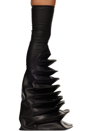 Rick Owens Black Porterville Rhino Cargoflares Tall Boots