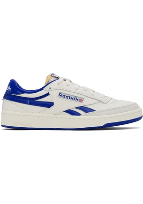 Reebok Classics Off-White & Blue Club C Revenge Vintage Sneakers