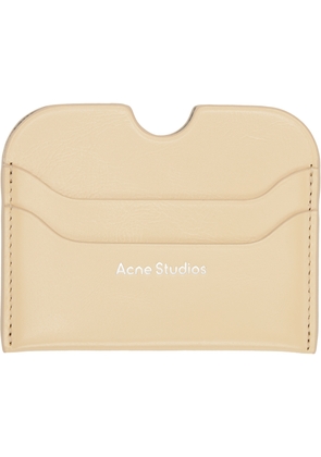 Acne Studios Yellow Leather Card Holder