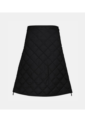 Moncler Quilted high-rise down skirt