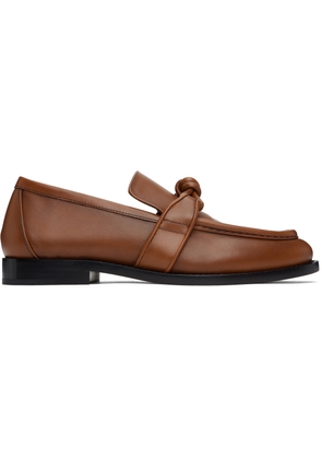 Bottega Veneta Tan Astaire Loafers