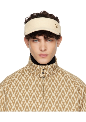 Valentino Garavani Off-White VLogo Signature Visor Cap