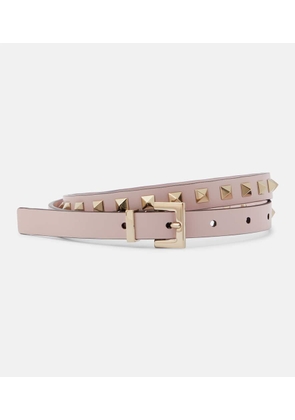 Valentino Garavani Rockstud slim leather belt