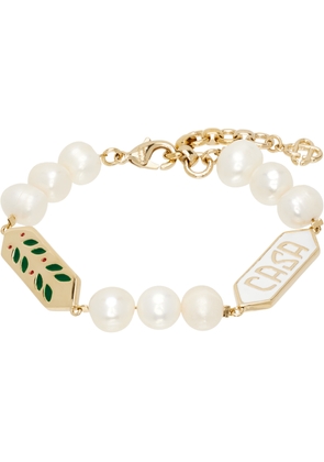Casablanca Laurel Pearl Bracelet