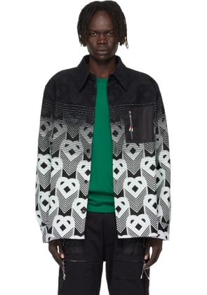 Casablanca Black & Green Gradient Monogram Jacket