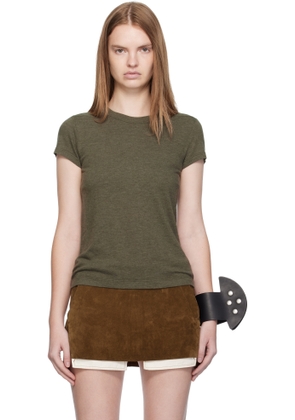 Rick Owens Khaki Concordians Cropped Level T-shirt