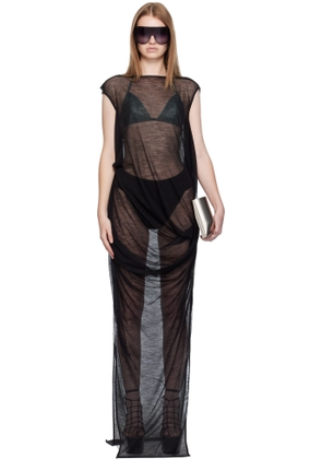 Rick Owens Black Concordians Nouveau Maxi Dress