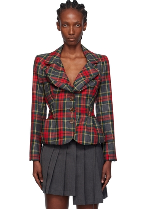Vivienne Westwood Red & Green Drunken Blazer