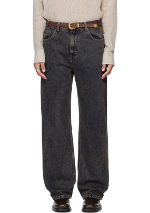 MMIC Navy Rolling Acid Jeans