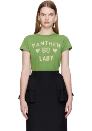 Valentino Green Printed Cotton T-shirt