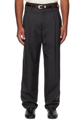 LEMAIRE Gray Pleated Trousers