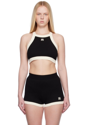 AMIRI Black & Off-White MA Cropped Tank Top