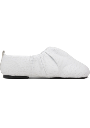YUME YUME White Wrinkled Loafers