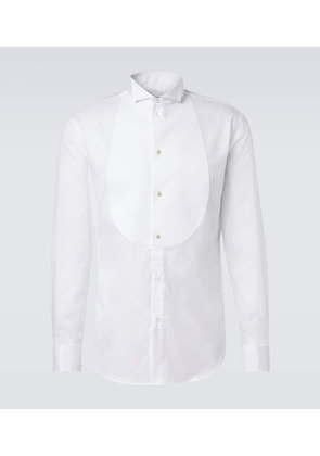 Giorgio Armani Cotton poplin tuxedo shirt