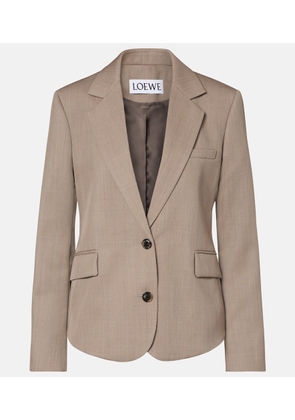 Loewe Gathered wool blazer