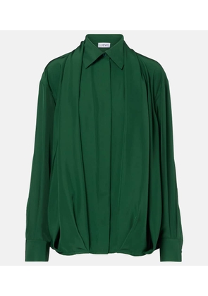 Loewe Draped silk shirt