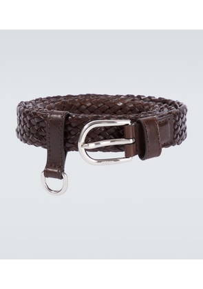 Prada Braided leather belt