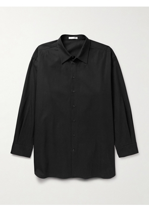 The Row - Lukre Oversized Cotton and Cashmere-Blend Twill Shirt - Men - Black - S