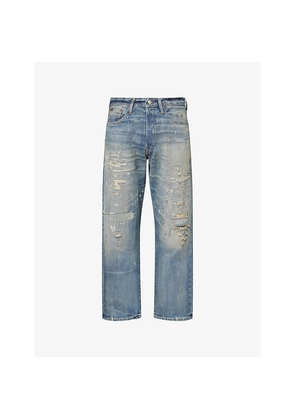 Mens Polo Ralph Lauren The Vintage Straight-Leg Denim Jeans