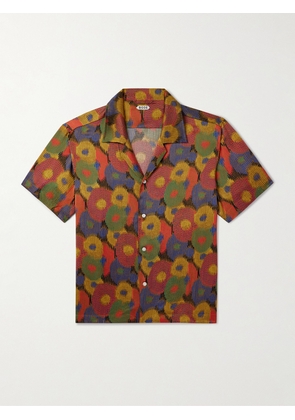 BODE - Fruit Pit Camp-Collar Printed Silk-Seersucker Shirt - Men - Multi - S