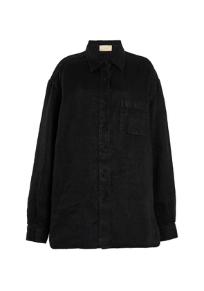 The Row Nesson Linen-Denim Shirt - Moda Operandi