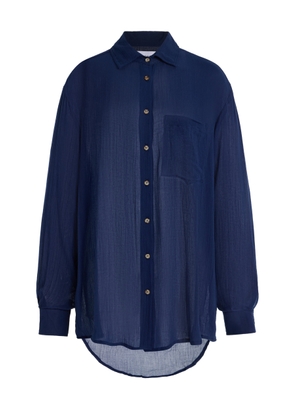 Anemos Exclusive Oversized Gauze Pool Shirt Dress - Moda Operandi