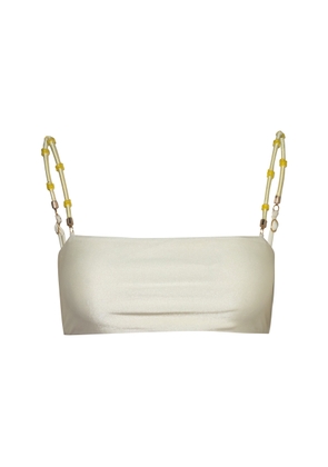 Baobab Alice Embellished Bandeau Bikini Top - Moda Operandi
