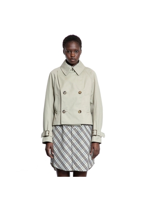 Cotton Blend Trench Jacket