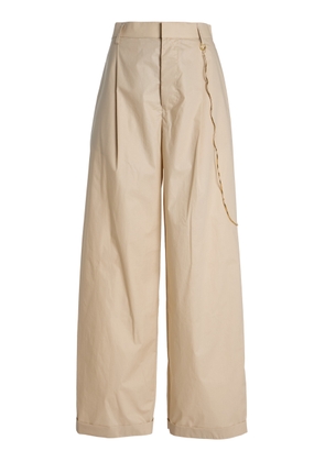DARKPARK Danielle Wide-Leg Cotton Poplin Trousers - Moda Operandi