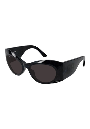 Balenciaga Grey Cat Eye Ladies Sunglasses BB0394S 003 59