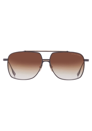 Dita ALKAMX Brown Gradient Navigator Titanium Unisex Sunglasses DTS100-A-03 61
