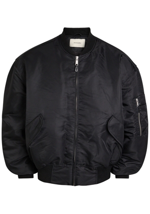 Entire Studios Broad Padded Nylon Bomber Jacket - Black - XL