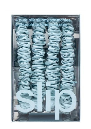Slip Pure Silk Skinny Scrunchies - Sky Blue