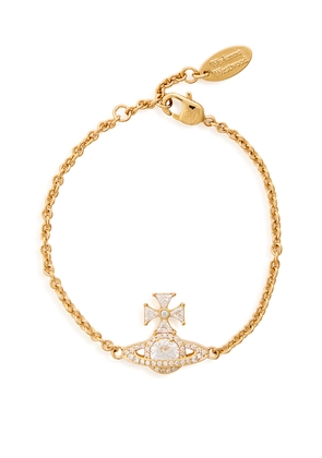 Vivienne Westwood Mila orb Pavé Bracelet - Gold - One Size