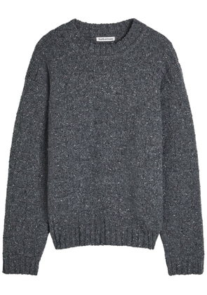 Ymc Undertones Wool-blend Jumper - Dark Grey - M