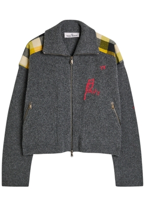 Vivienne Westwood Printed Wool-blend Jacket - Charcoal - M (UK12 / M)