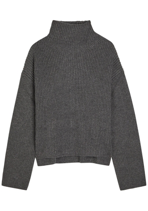 Joseph Ribbed Wool-blend Jumper - Grey - L (UK14 / L)