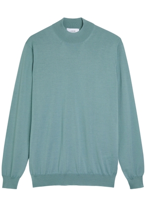Lardini Fine-knit Wool top - Blue - L