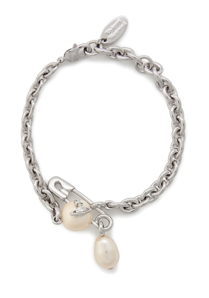 Vivienne Westwood Claude Small Safety-pin Bracelet - Silver - One Size