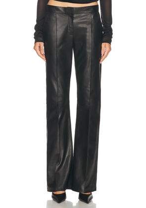 The New Arrivals by Ilkyaz Ozel Lenny Leather Pant in Tantra - Black. Size 34 (also in 36, 38).