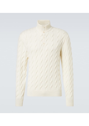 Ralph Lauren Purple Label Cable-knit cashmere sweater