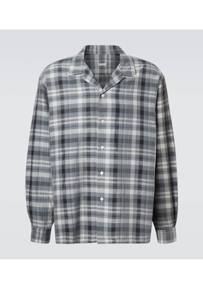 A.Presse Checked silk and linen shirt