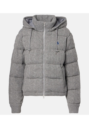 Polo Ralph Lauren Cable-knit wool and cashmere puffer jacket