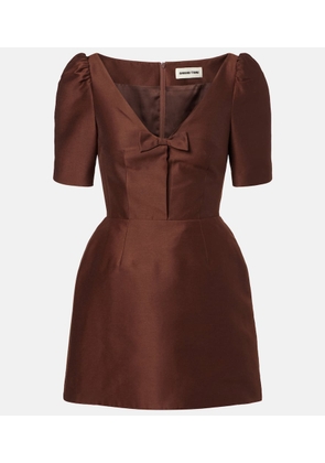 Shushu/Tong Bow-detail minidress