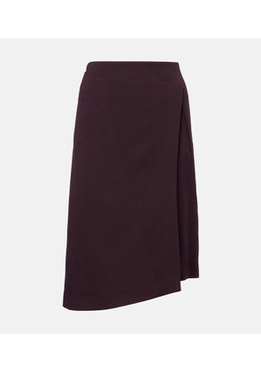 Victoria Beckham Wrap midi skirt