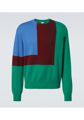 Loewe Albers colorblocked intarsia wool sweater