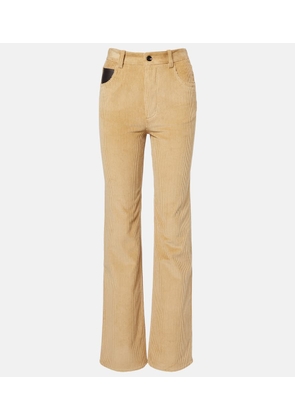 Bottega Veneta Cotton corduroy flared pants