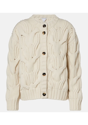 Bottega Veneta Cable-knit wool cardigan