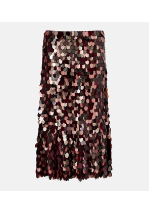 Dries Van Noten Sequined midi skirt